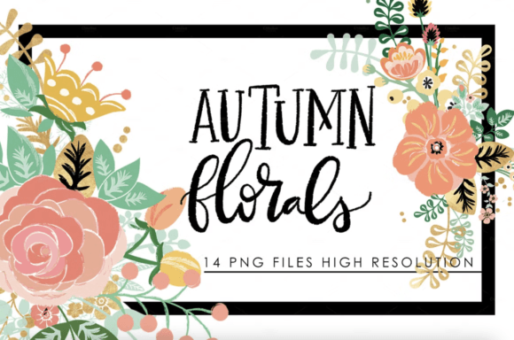 Autumn Florals: Gilded Gold & Hand-Drawn Beauty