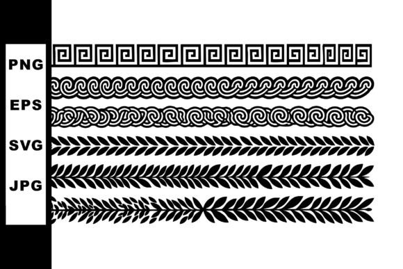 Elegant Decorative Greek Style Ornamental Border