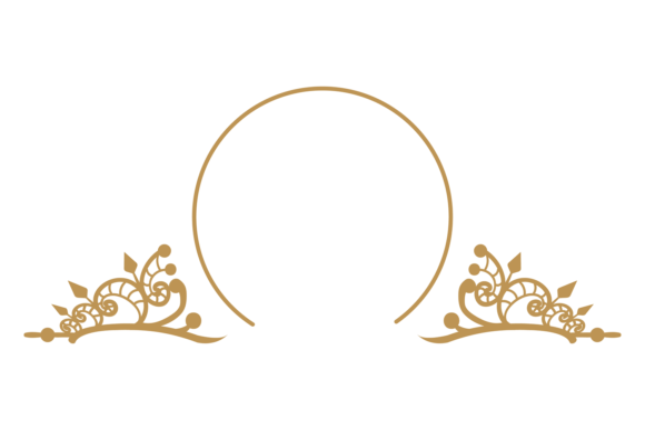Elegant Royal Golden Line Frames for Premium Design