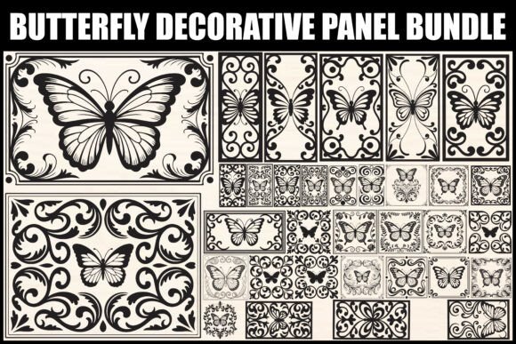 Elevate Your Designs with the Butterfly Decorative Panel Bundle