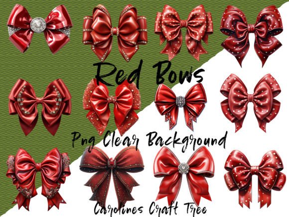Elevate Your Digital Designs with Premium Red Bows PNG Single Files