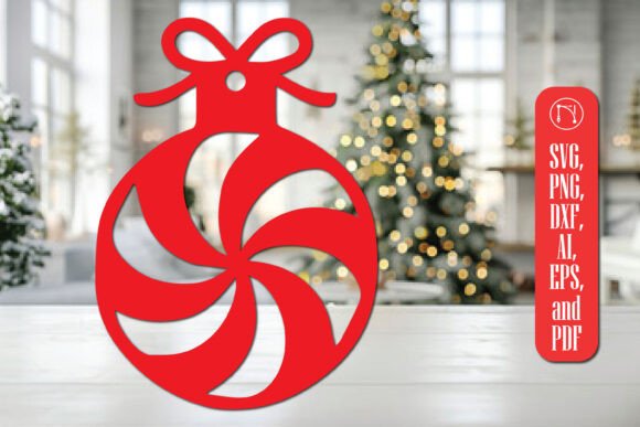 Elevate Your Holiday Crafts with a Christmas Decorative Ball SVG Cut File