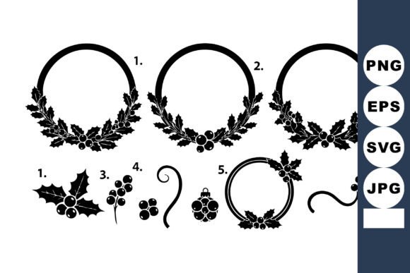 Evaluating Black Floral Decorative Wreaths and Holly for Elegant Design Projects