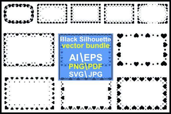 Evaluating Black Heart and Star Decorative Borders for Professional and Personal Design Projects