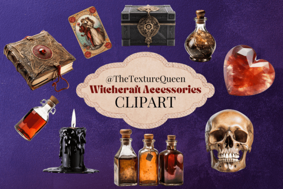 Evaluating Realistic Witchcraft Clipart for Digital Design Projects