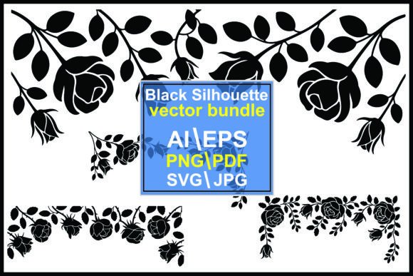 Evaluating the Black Rose and Leaf Decorative Flower Collection for Professional Design Projects