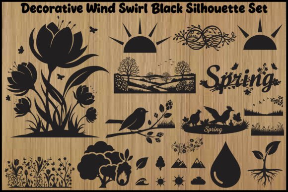 Evaluating the Utility of Decorative Wind Swirl Nature Elements for Modern Design