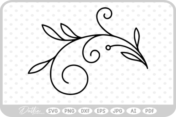Exploring the Versatility of Botanical Decorative Branch SVG PNG DXF Files