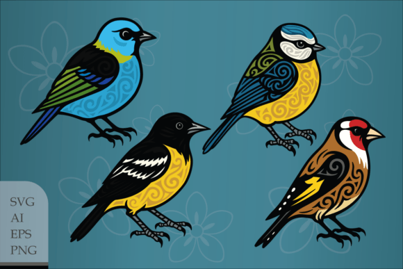 Integrating a High-Resolution Set of Decorative Birds into Professional Creative Workflows