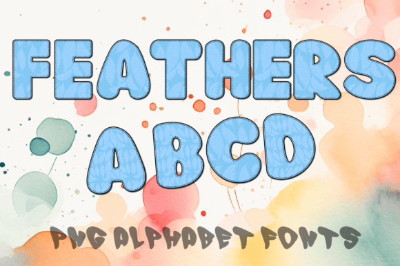Maori Feathers Alphabet Fonts for Design