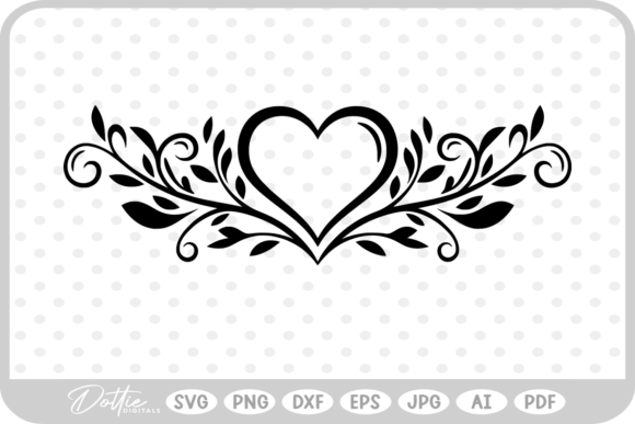 Strategic Implementation of Botanical Decorative Heart SVG PNG DXF Assets for Brand and Creative Growth