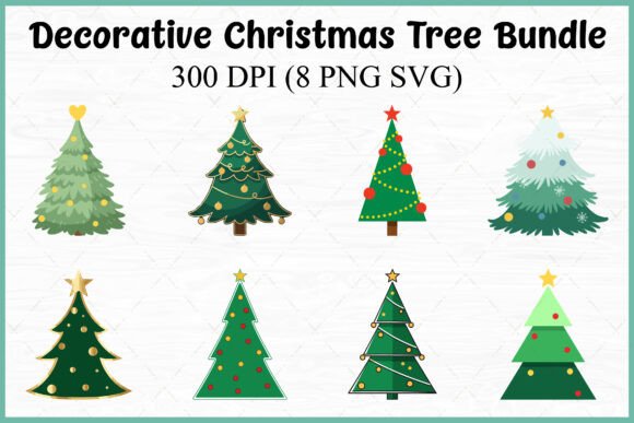 Transform Your Holiday Crafting with a Decorative Christmas Tree SVG PNG Bundle