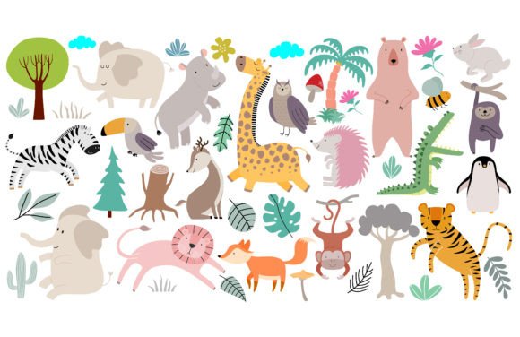 Unlock Creativity with the Cute Forest Animals Set