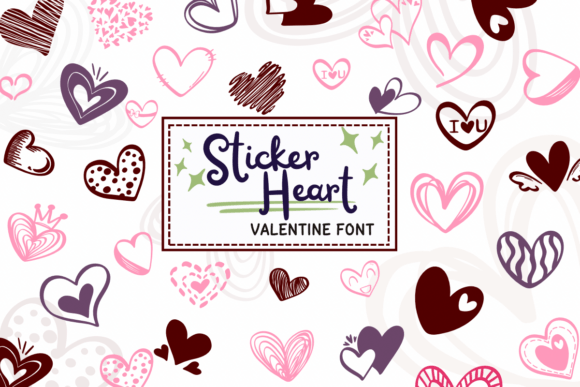 Unlocking Creative Potential with the Sticker Heart Valentine Decorative Font