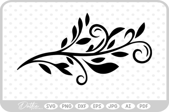 Unlocking Creativity with Botanical Decorative Swirl SVG PNG DXF Files