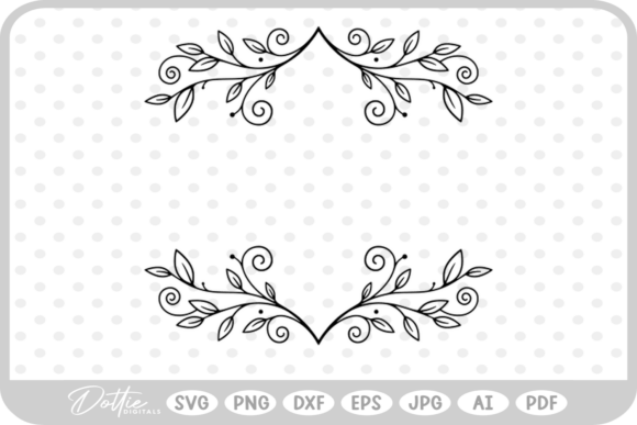 Unlocking Creativity with Botanical Decorative Swirls SVG PNG DXF Files