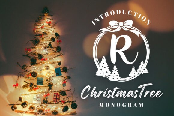 Unlocking Festive Design Potential with the Christmas Tree Monogram Font