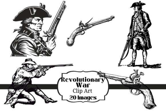 Unlocking Historical Narratives: A Guide to Using 20 Revolutionary War Clip Art B W in Modern Design