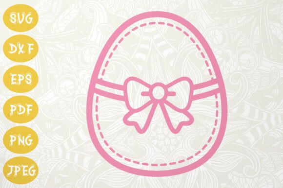 Unwrapping the Charm of Easter Egg Bow Decorative SVG Design